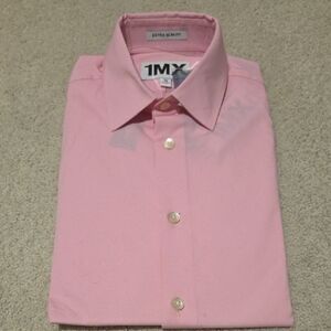 Express Men's Pink Dress Shirt - Extra Slim Fit